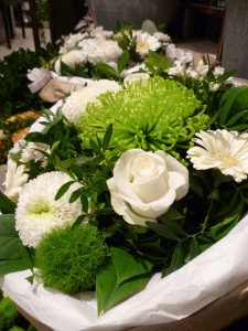 Bouquet rond blanc